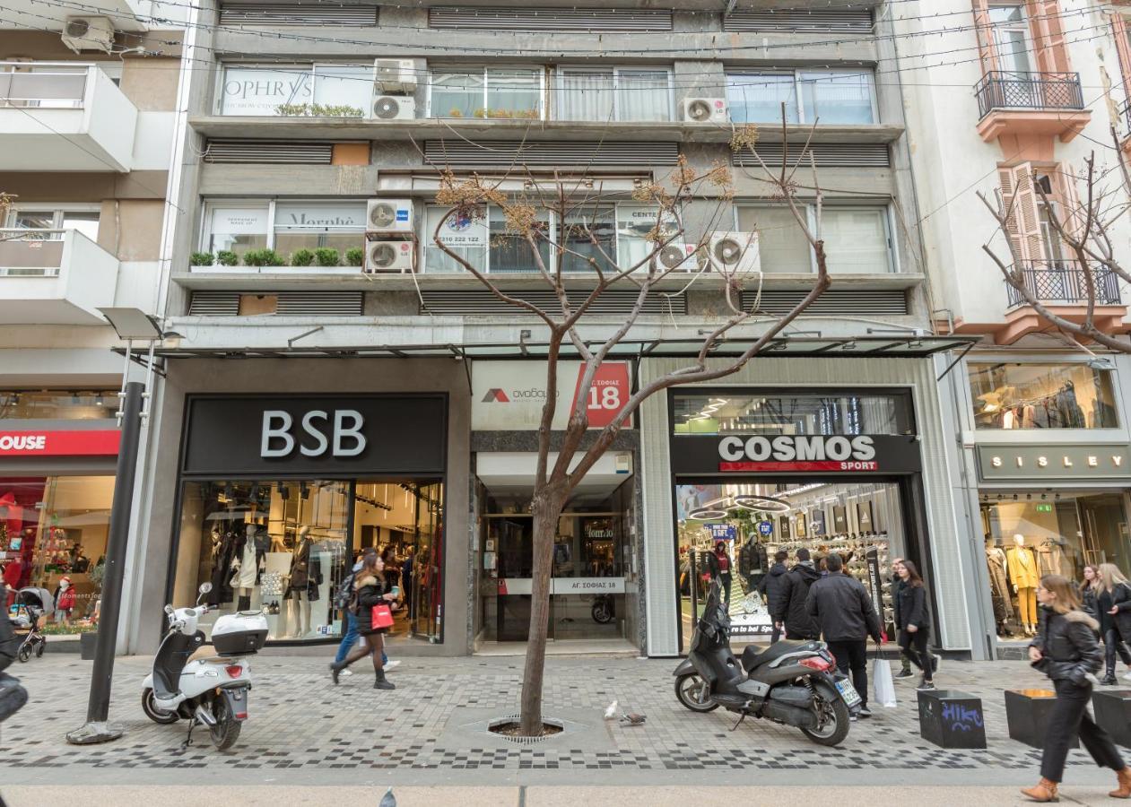 Ag.Sofias Pedestrian Area Luxury Ap. & Big Balcony Tessalónica Exterior foto