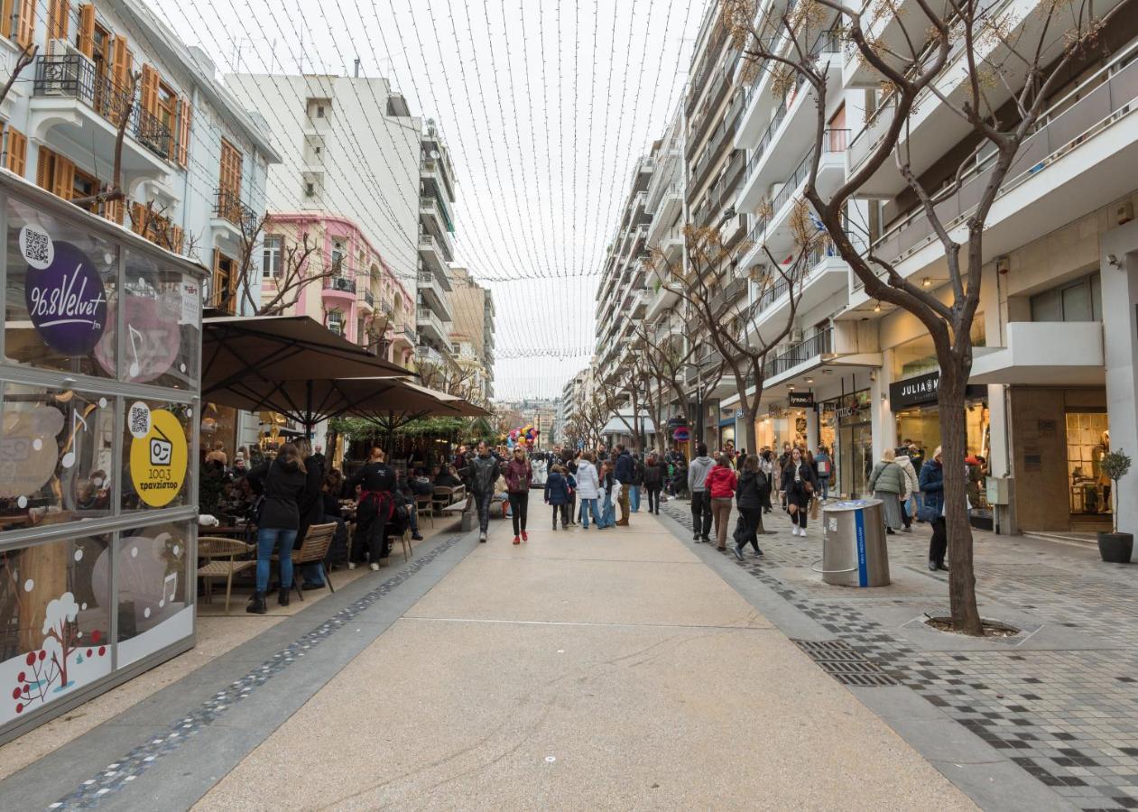 Ag.Sofias Pedestrian Area Luxury Ap. & Big Balcony Tessalónica Exterior foto
